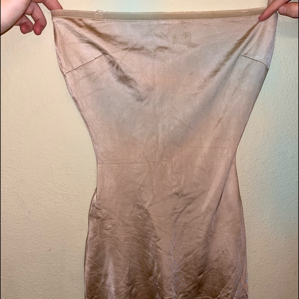 Spanx Dress under garment, Tan, Small, Slight Stain at the top of the dress